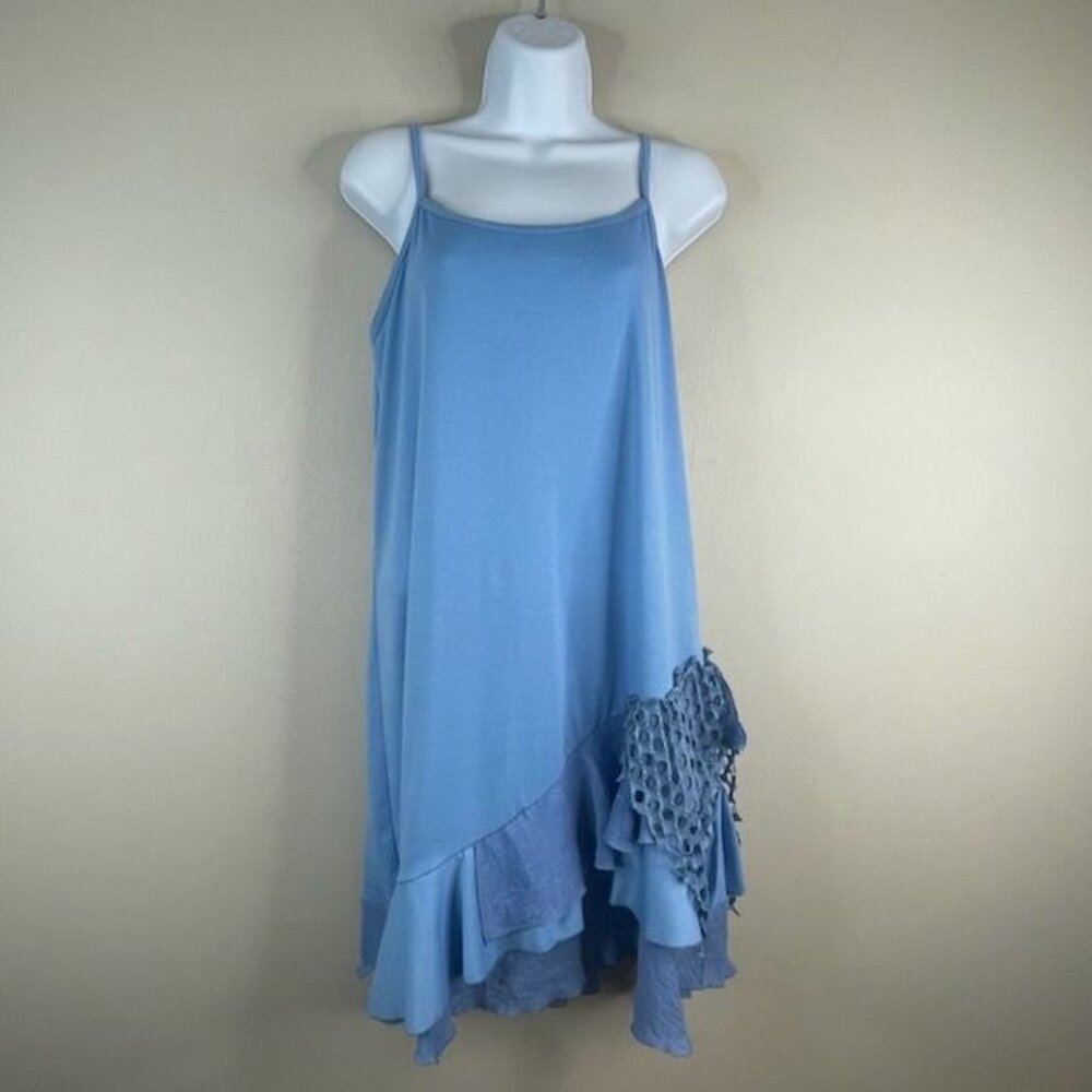 Noelle Slip‎ Dress Dress Womens Large Beachy Coastal Art To Wear Vacation Cruise